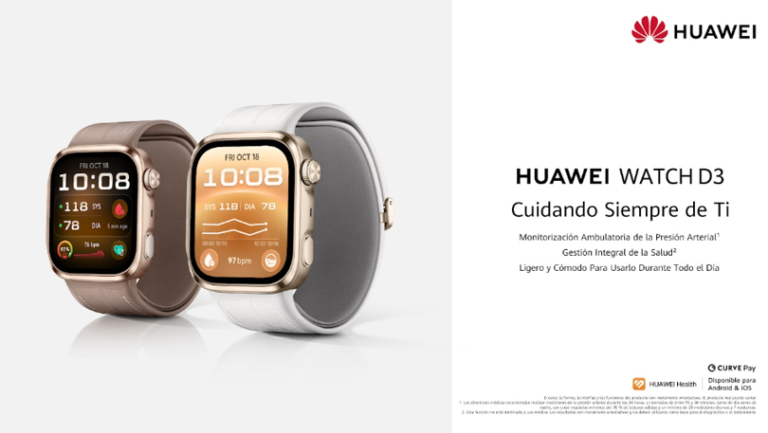 HUAWEI lanza HUAWEI WATCH D3 con monitorización avanzada de la presión arterial y funciones de seguimiento